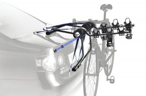 Portabicicletas para cajuela tipo colgante conveniente y fácil de usar (para 3 bicicletas).